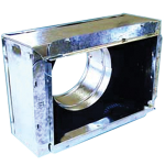 Register Box 4" Tall w/ Snap Rail Flange, #641, 12 x 6 x 8"