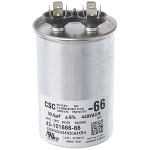 Round Dual Run Capacitor, 25/5 MFD, 440V